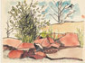 1948. 21 x 28 cm. Watercolour, ink.